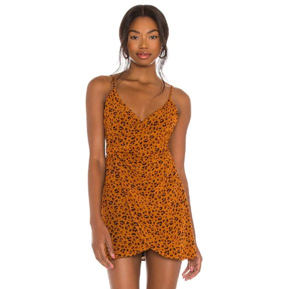 Revolve Privacy Please Leopard Print Wrap Dress - Picture 2 of 5